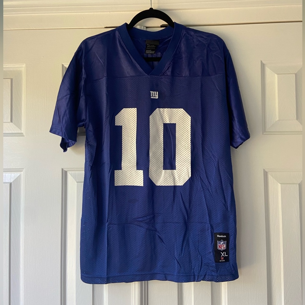 Reebok Navy Blue Manning #10 New York Giants Youth Kids Jersey size XL